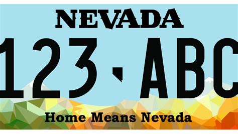 nevada personal license plates